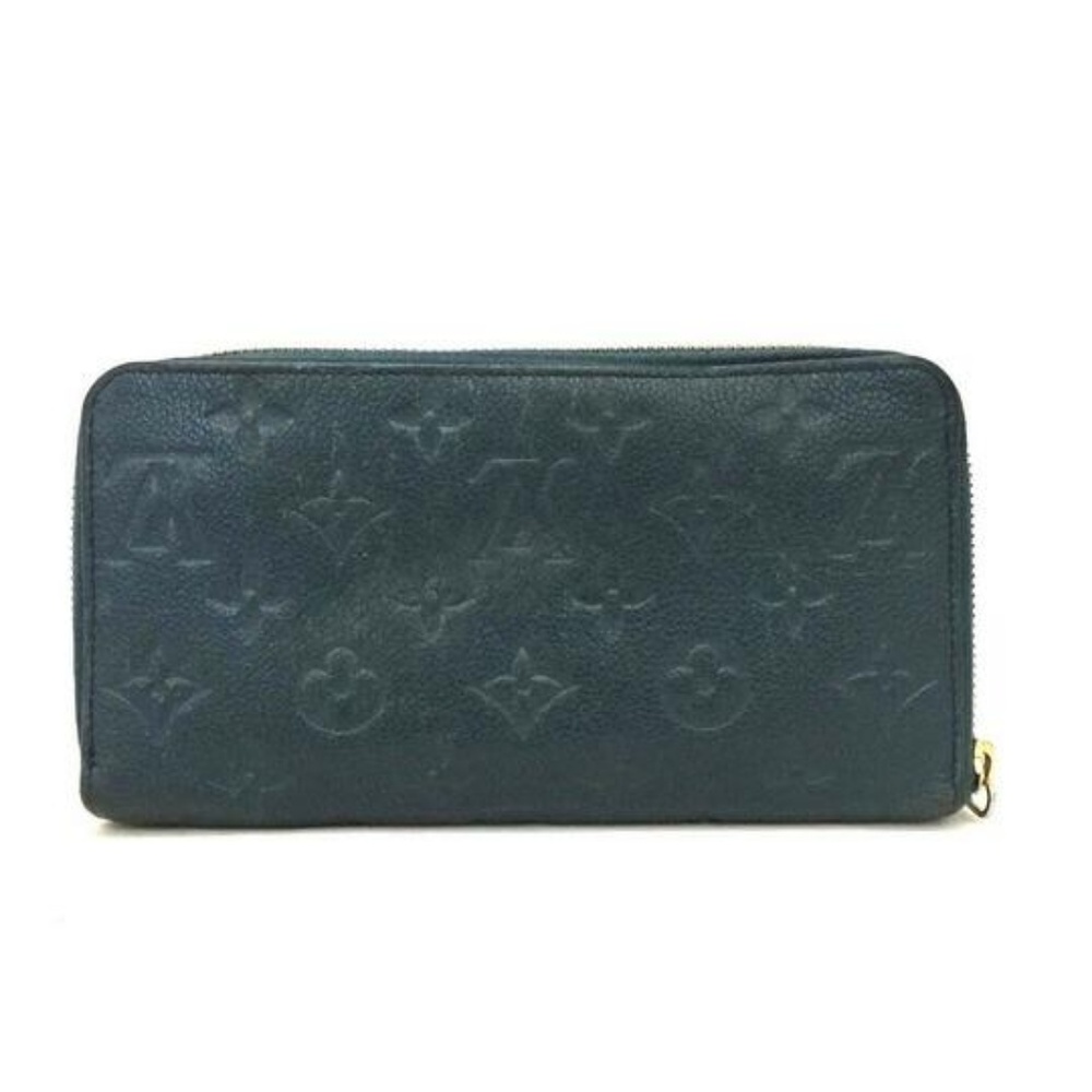 100% Auth Louis Vuitton Long Empreinte Leather Zip - Picture 2 of 8